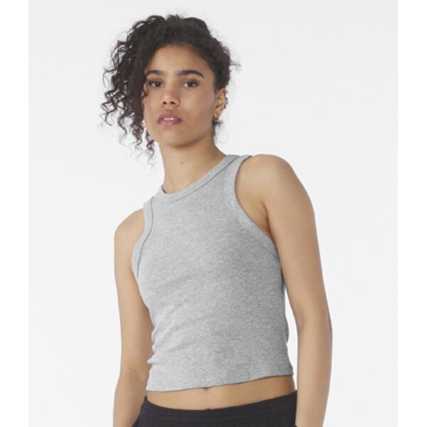 Bella Ladies Micro Rib Racer Tank Top Thumbnail