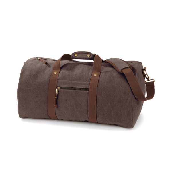 Quadra Vintage Canvas Holdall Thumbnail