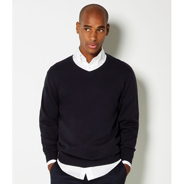 Kustom Kit Arundel Cotton Acrylic V Neck Sweater Thumbnail