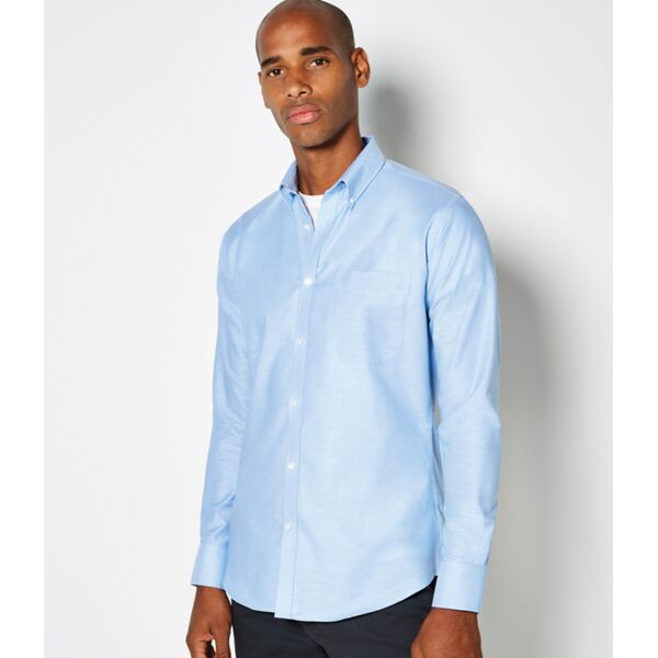 Kustom Kit Long Sleeve Slim Fit Workwear Oxford Shirt Thumbnail