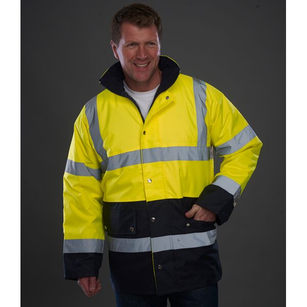 Yoko Hi-Vis Two Tone Motorway Jacket Thumbnail