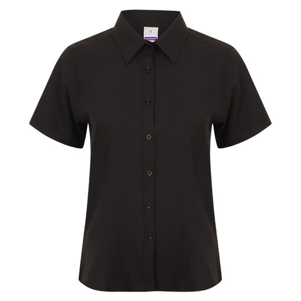 Henbury Ladies Short Sleeve Wicking Shirt Thumbnail