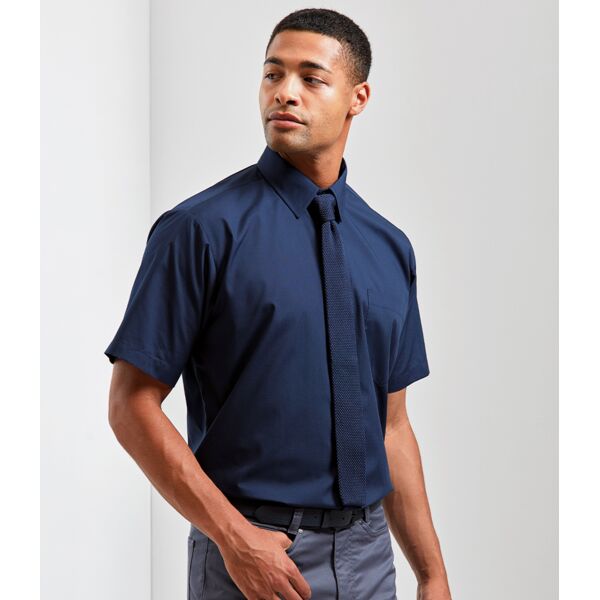 10 x Premier Short Sleeve Poplin Shirt Thumbnail